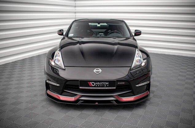 Frontlippe V.2 passend für Nissan 370Z Nismo FL schwarz Hochglanz