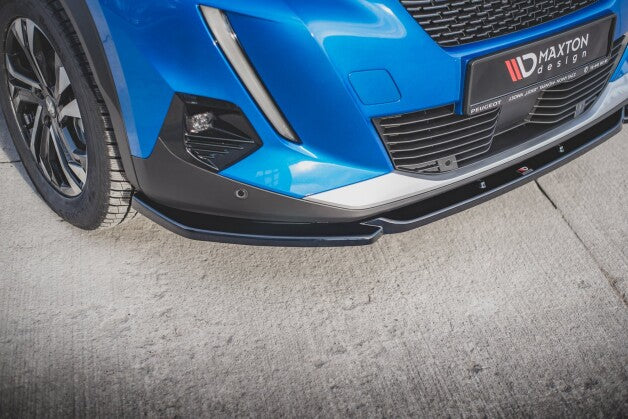 Frontlippe V.2 passend für Peugeot 2008 Mk2 schwarz Hochglanz