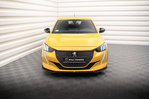 Frontlippe V.2 passend für Peugeot 208 GT Mk2 schwarz Hochglanz