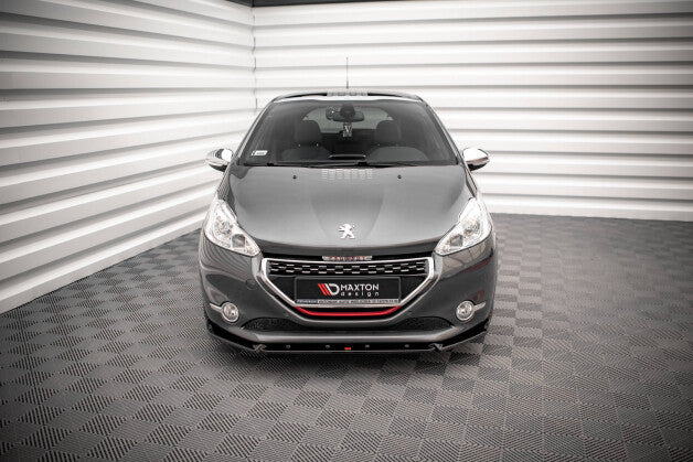 Frontlippe V.2 passend für Peugeot 208 GTi Mk1 schwarz Hochglanz