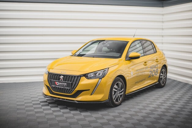 Frontlippe V.2 passend für Peugeot 208 Mk2 schwarz Hochglanz
