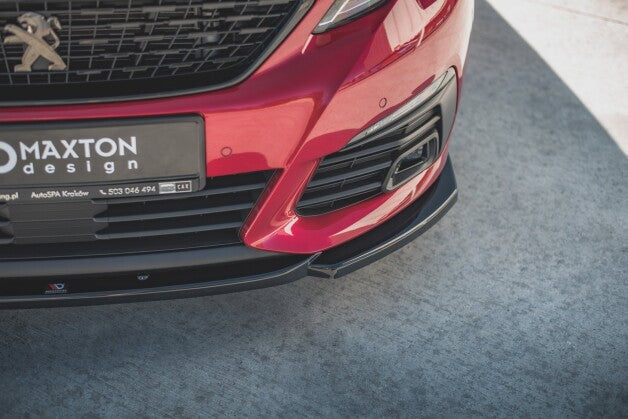 Frontlippe V.2 passend für Peugeot 308 GT Mk2 FL schwarz Hochglanz