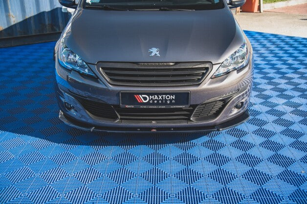 Frontlippe V.2 passend für Peugeot 308 Mk2 schwarz Hochglanz