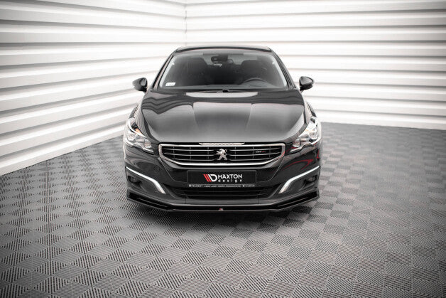 Frontlippe V.2 passend für Peugeot 508 GT Mk1 FL schwarz Hochglanz