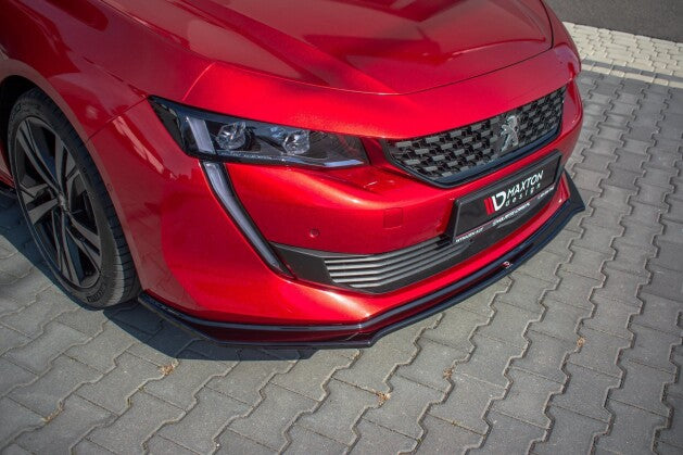 Frontlippe V.2 passend für Peugeot 508 Mk2 schwarz Hochglanz