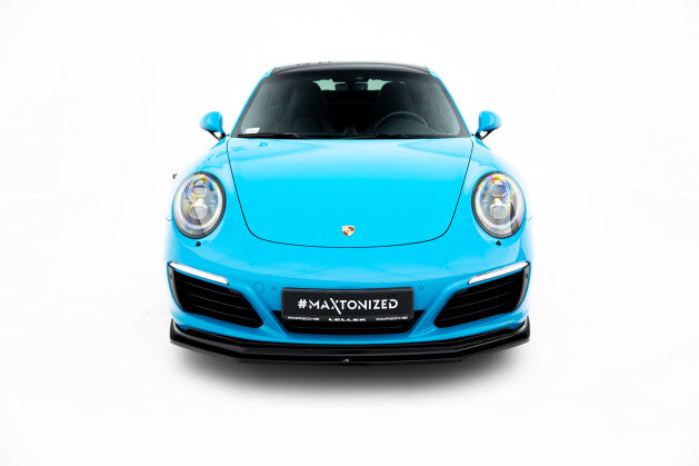 Frontlippe V.2 passend für Porsche 911 Carrera 991 FL schwarz Hochglanz
