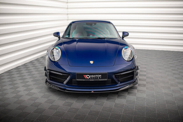 Frontlippe V.2 passend für Porsche 911 Carrera Aero / Carrera GTS 992 schwarz Hochglanz