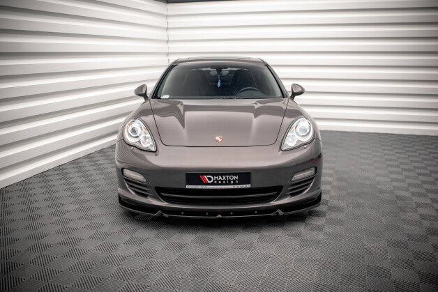 Frontlippe V.2 passend für Porsche Panamera / Panamera Diesel 970 schwarz Hochglanz