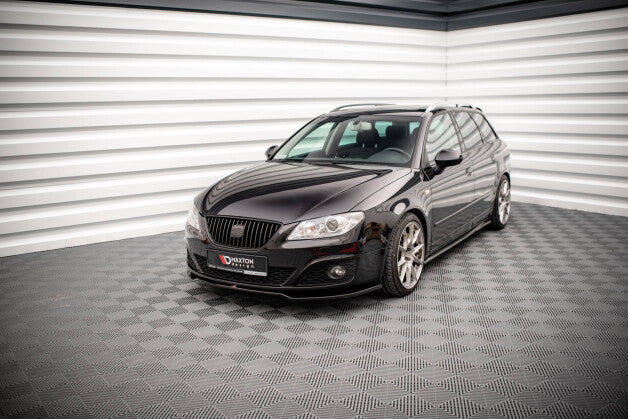 Frontlippe V.2 passend für Seat Exeo schwarz Hochglanz