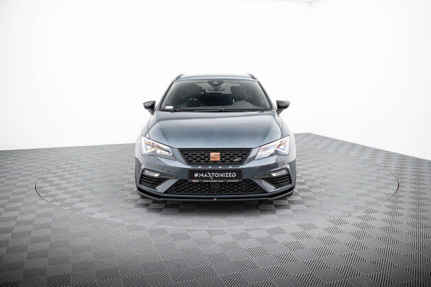 Frontlippe V.2 passend für Seat Leon CUPRA / FR Mk3 FL schwarz Hochglanz