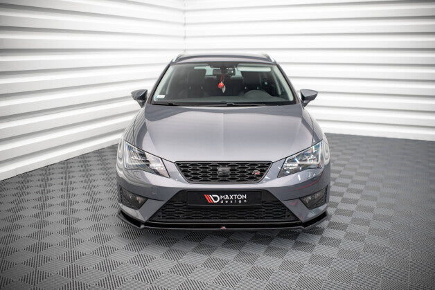Frontlippe V.2 passend für Seat Leon FR / CUPRA Mk3 schwarz Hochglanz