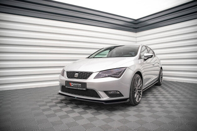 Frontlippe V.2 passend für Seat Leon Mk3 schwarz Hochglanz