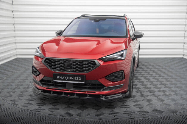 Frontlippe V.2 passend für Seat Tarraco FR Mk1 schwarz Hochglanz