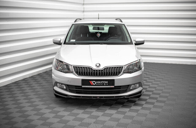 Frontlippe V.2 passend für Skoda Fabia Mk3 schwarz Hochglanz