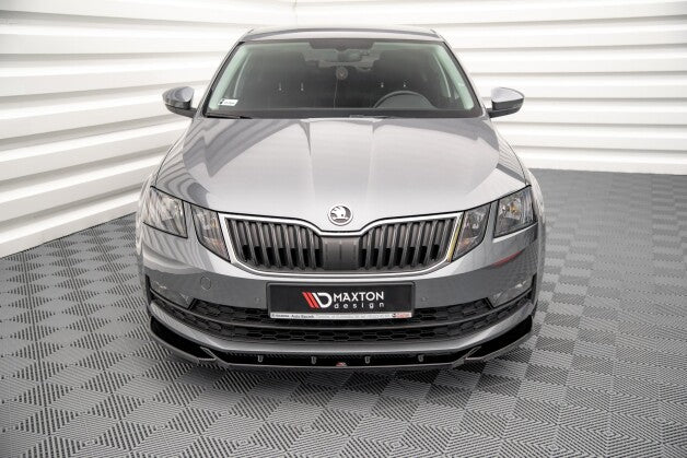 Frontlippe V.2 passend für Skoda Octavia Mk3 FL schwarz Hochglanz