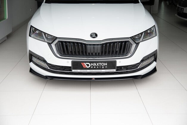 Frontlippe V.2 passend für Skoda Octavia Mk4 schwarz Hochglanz