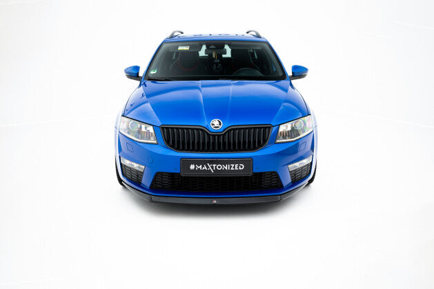 Frontlippe V.2 passend für Skoda Octavia RS Mk3 schwarz Hochglanz