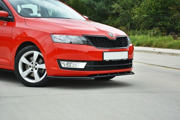 Frontlippe V.2 passend für Skoda Rapid schwarz Hochglanz