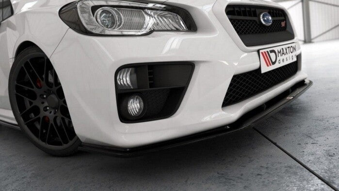 Frontlippe V.2 passend für Subaru WRX STI schwarz Hochglanz