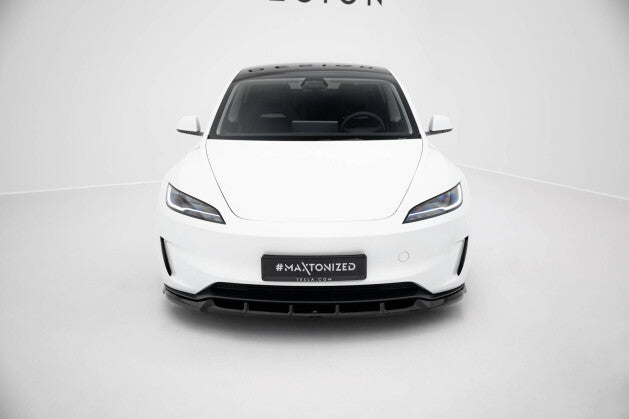 Frontlippe V.2 passend für Tesla Model 3 Performance Mk1 FL schwarz Hochglanz