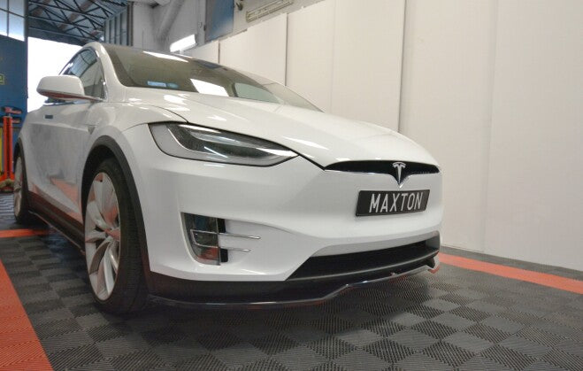 Frontlippe V.2 passend für Tesla MODEL X schwarz Hochglanz