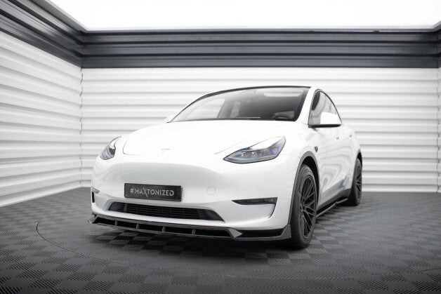 Frontlippe V.2 passend für Tesla Model Y schwarz Hochglanz