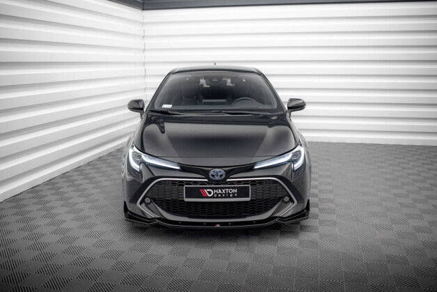 Frontlippe V.2 passend für Toyota Corolla XII Touring Sports/ Hatchback schwarz Hochglanz
