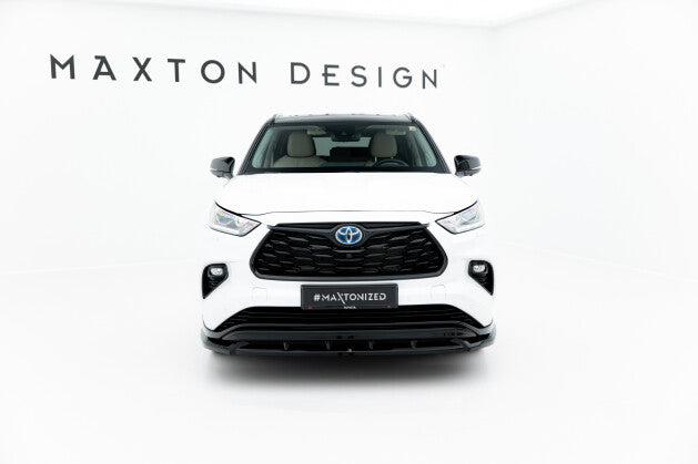 Frontlippe V.2 passend für Toyota Highlander Mk4 schwarz Hochglanz
