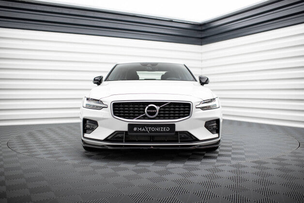 Frontlippe V.2 passend für Volvo S60/V60 R-Design Mk3 schwarz Hochglanz