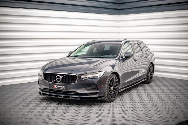Frontlippe V.2 passend für Volvo V90 Mk2 schwarz Hochglanz
