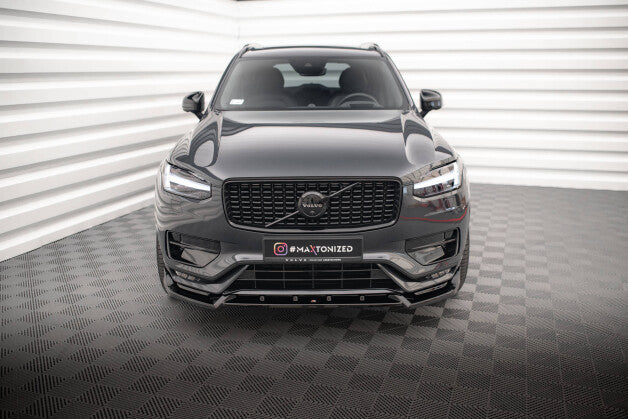 Frontlippe V.2 passend für Volvo XC90 R-Design Mk2 FL schwarz Hochglanz