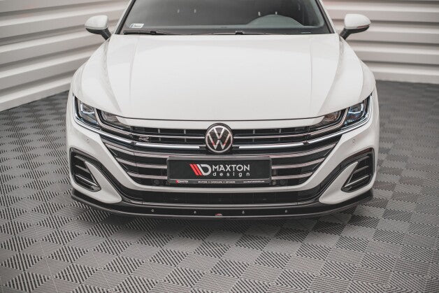 Frontlippe V.2 passend für VW Arteon R-Line Limousine / Shooting Brake Mk1 FL schwarz Hochglanz