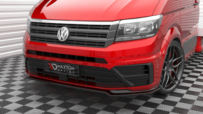 Frontlippe V.2 passend für VW Crafter Mk2 schwarz Hochglanz