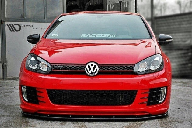 Frontlippe V.2 passend für VW Golf 6 (passend für Golf GTI 35TH) schwarz Hochglanz