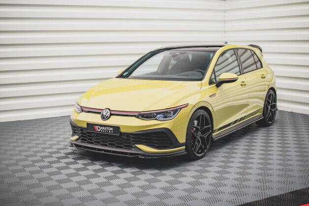 Frontlippe V.2 passend für VW Golf GTI Clubsport Mk8 schwarz Hochglanz