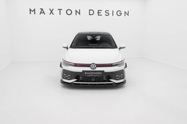 Frontlippe V.2 passend für VW Golf GTI / GTE / R-Line Mk8 FL schwarz matt