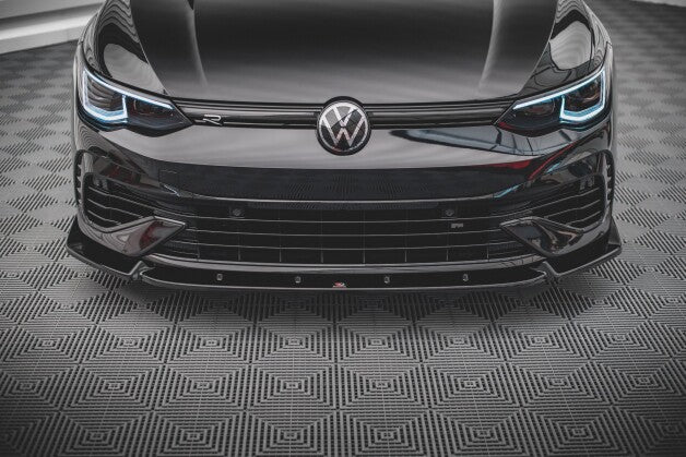 Frontlippe V.2 passend für VW Golf R Hatchback / Variant Mk8 schwarz Hochglanz