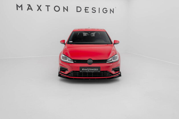 Frontlippe V.2 passend für VW Golf R / R-Line Mk7 FL schwarz matt