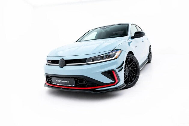 Frontlippe V.2 passend für VW Jetta GLI Mk7 Facelift 2 schwarz Hochglanz