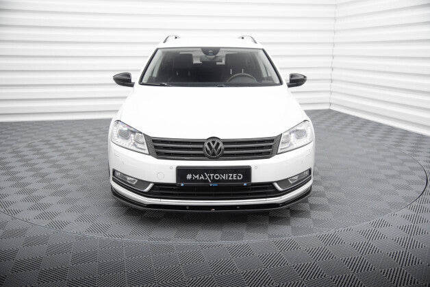 Frontlippe V.2 passend für VW Passat B7 schwarz Hochglanz