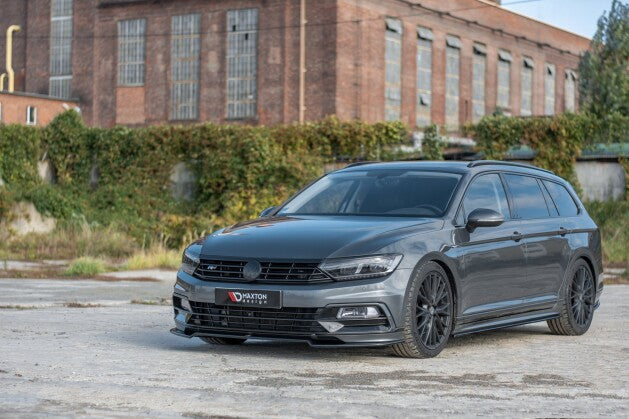 Frontlippe V.2 passend für VW Passat R-Line B8 schwarz Hochglanz