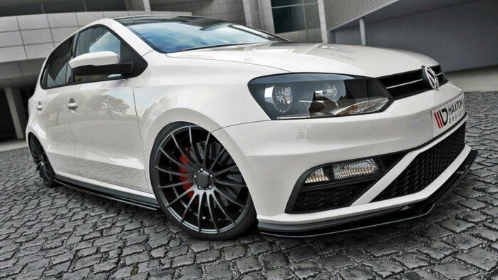 Frontlippe V.2 passend für VW Polo GTI Mk5 FL schwarz Hochglanz
