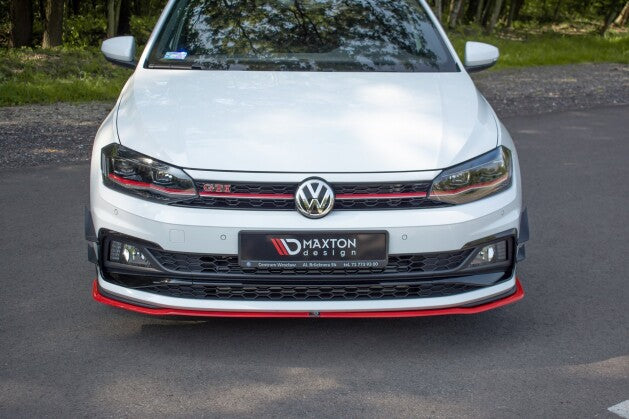 Frontlippe V.2 passend für VW POLO MK6 GTI Carbon Look
