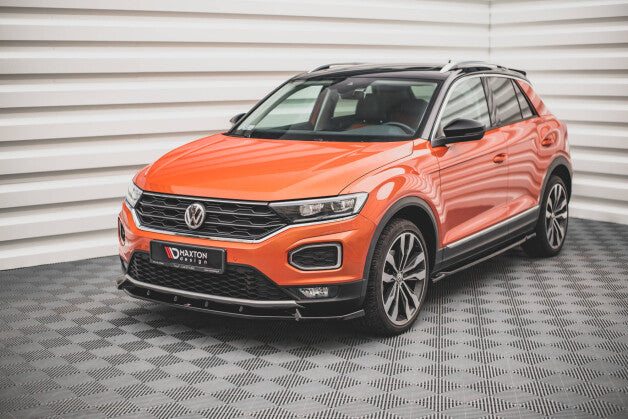 Frontlippe V.2 passend für VW T-Roc Mk1 schwarz Hochglanz