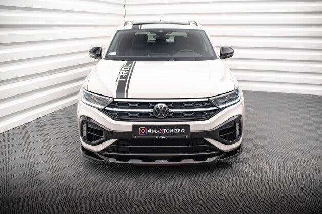 Frontlippe V.2 passend für VW T-Roc R / R-Line Mk1 FL schwarz Hochglanz