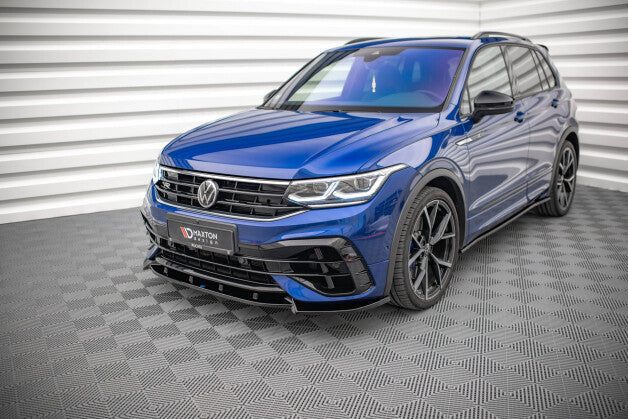 Frontlippe V.2 passend für VW Tiguan R / R-Line Mk2 FL schwarz Hochglanz