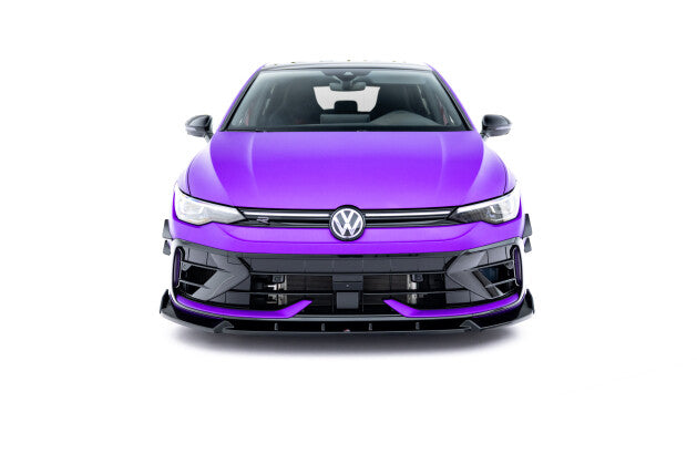Frontlippe V.3 + Flaps passend für VW Golf R Hatchback / Variant Mk8 FL