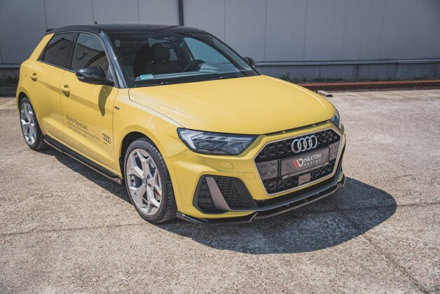 Frontlippe V.3 passend für Audi A1 S-Line GB schwarz Hochglanz
