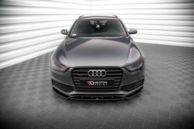 Frontlippe V.3 passend für Audi A4 S-Line / S4 B8 FL schwarz Hochglanz