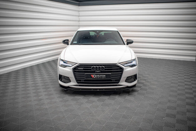Frontlippe V.3 passend für Audi A6 C8 schwarz Hochglanz
